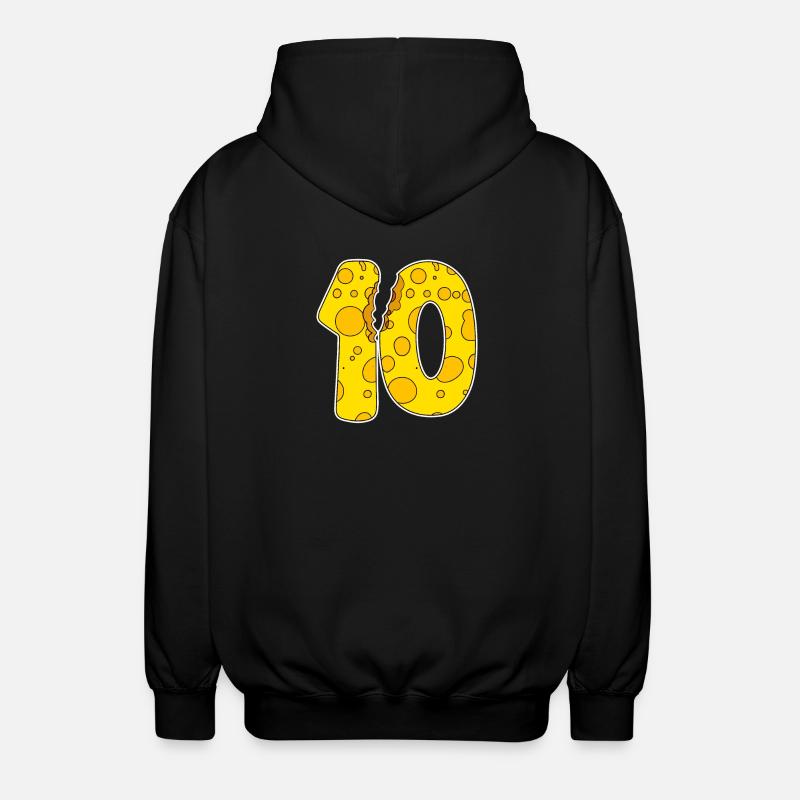 10 ans de Funny Cheese - Veste à capuche unisexe - noir