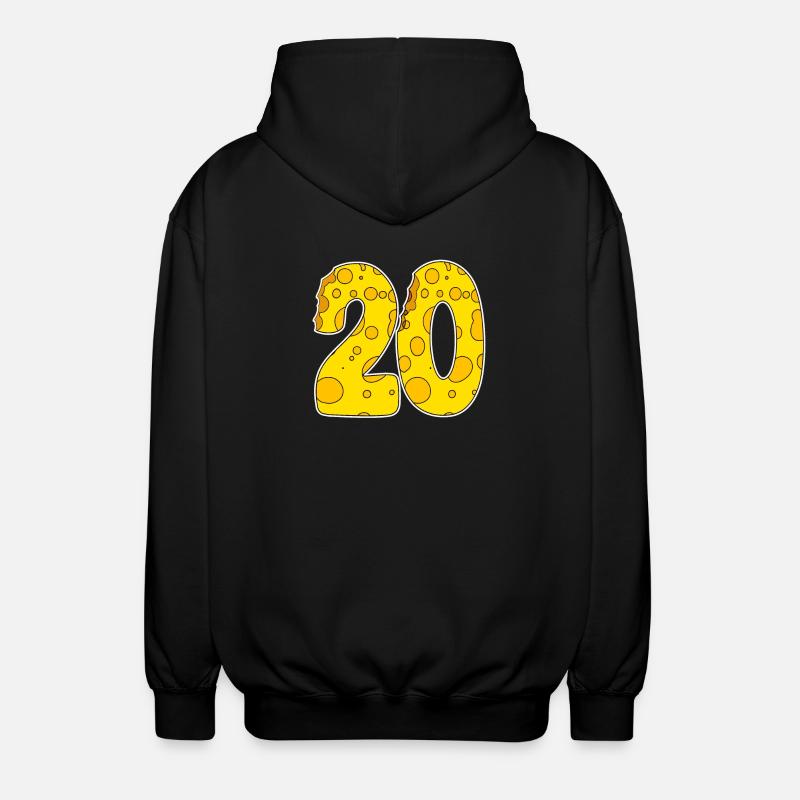 20 ans de fromage Lustig - Veste à capuche unisexe - noir