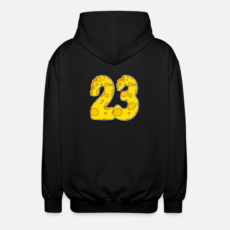 23 ans Lustig Käse - Veste à capuche unisexe - noir
