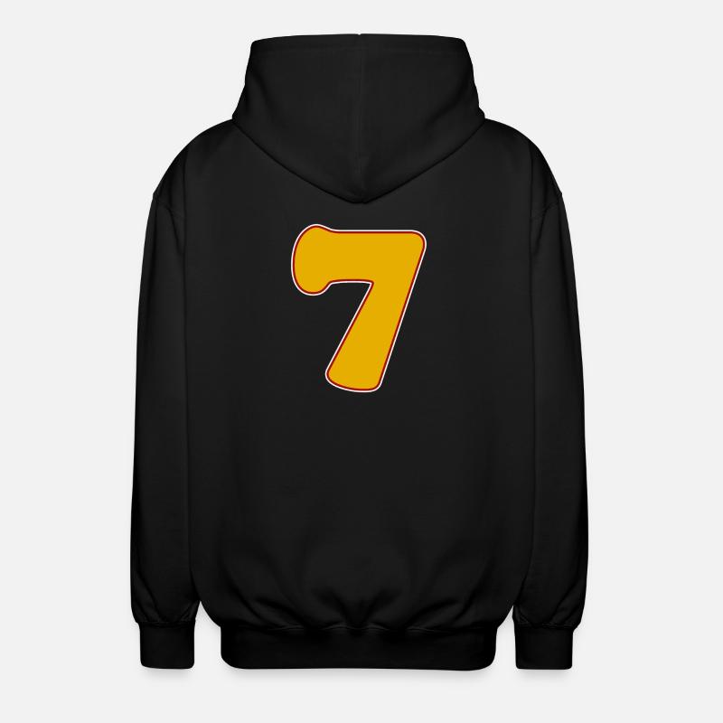 7 - Veste à capuche unisexe - noir