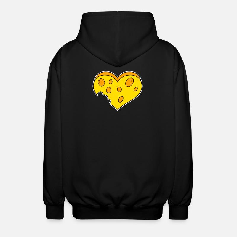 Coeur de fromage - Veste à capuche unisexe - noir