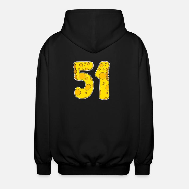51 ans de Lustig Käse - Veste à capuche unisexe - noir