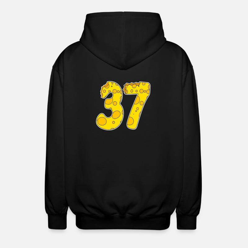 37 ans Lustig Käse - Veste à capuche unisexe - noir