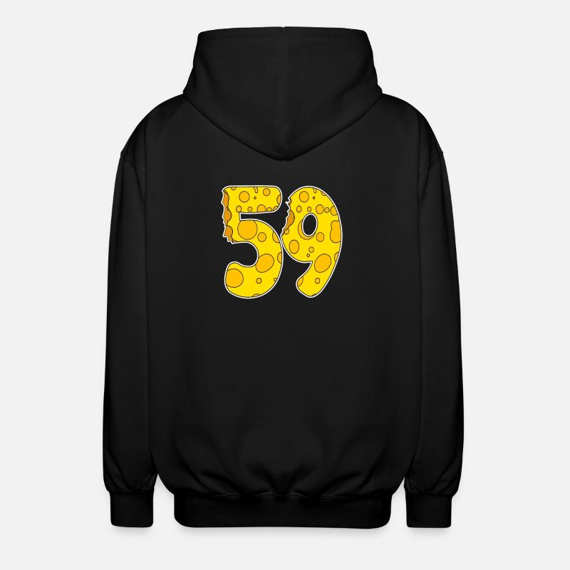 59 ans de Lustig Käse - Veste à capuche unisexe - noir