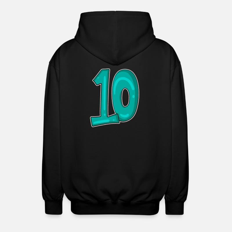 10 Dix - Veste à capuche unisexe - noir