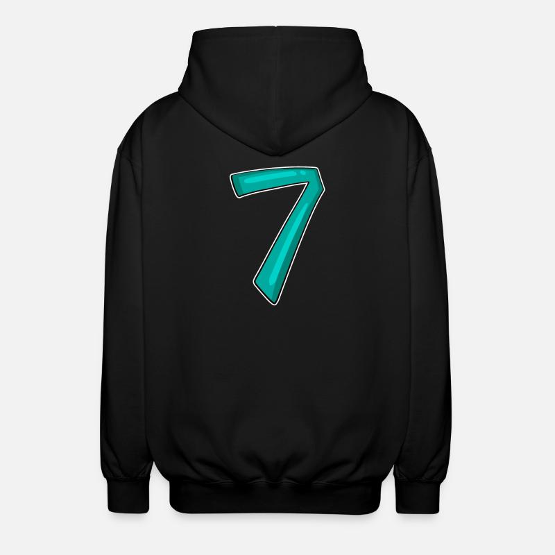 7 - Veste à capuche unisexe - noir