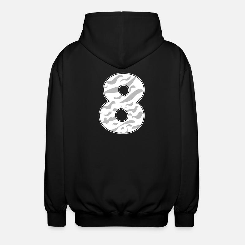 8 - Unisex Hooded Jacket - black