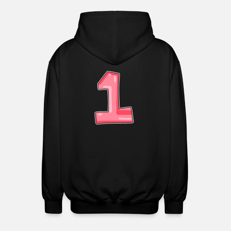 1 - Veste à capuche unisexe - noir