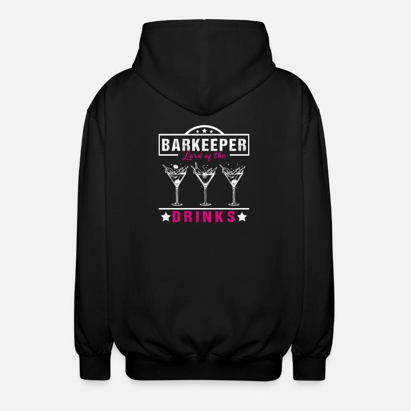 Barkeeper Lord - Unisex Kapuzenjacke - Schwarz
