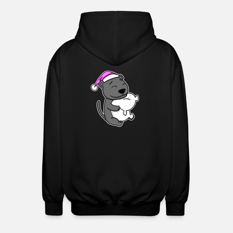 Tired Sleeping In Sleeping Pink - Unisex Hooded Jacket - black