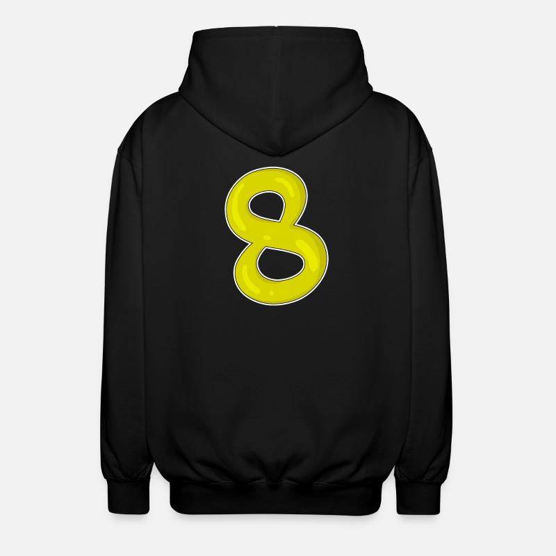 8 - Unisex Kapuzenjacke - Schwarz