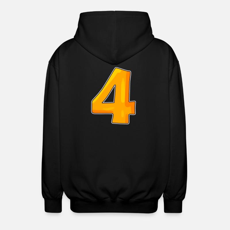 Numéro numéro 4 - Veste à capuche unisexe - noir