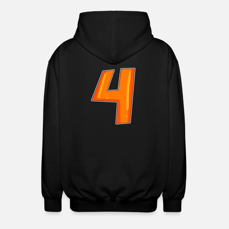 4 - Unisex Kapuzenjacke - Schwarz