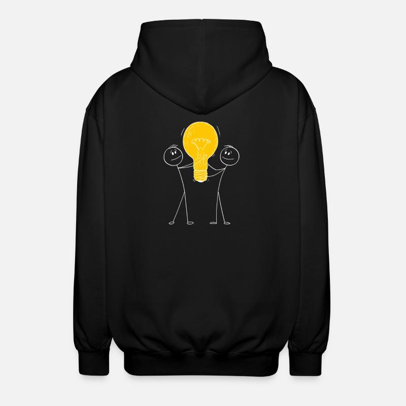 Inneres Licht erhellt das Äußere - Unisex Kapuzenjacke - Schwarz