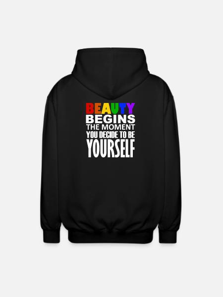 LGBTQIA+ - Unisex Hooded Jacket - black