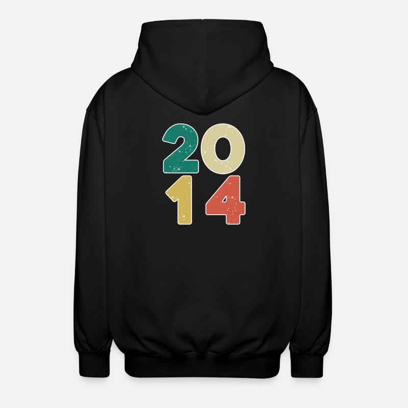 2014 - Year 2014 - Year 2014 - Unisex Hooded Jacket - black