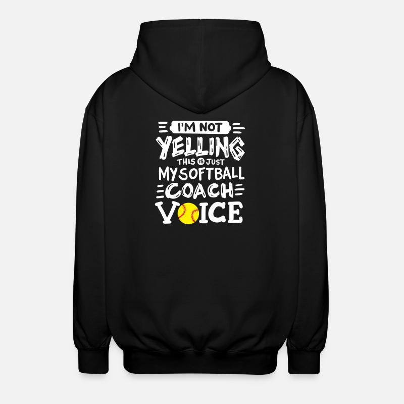 Softball Trainer - Unisex Kapuzenjacke - Schwarz