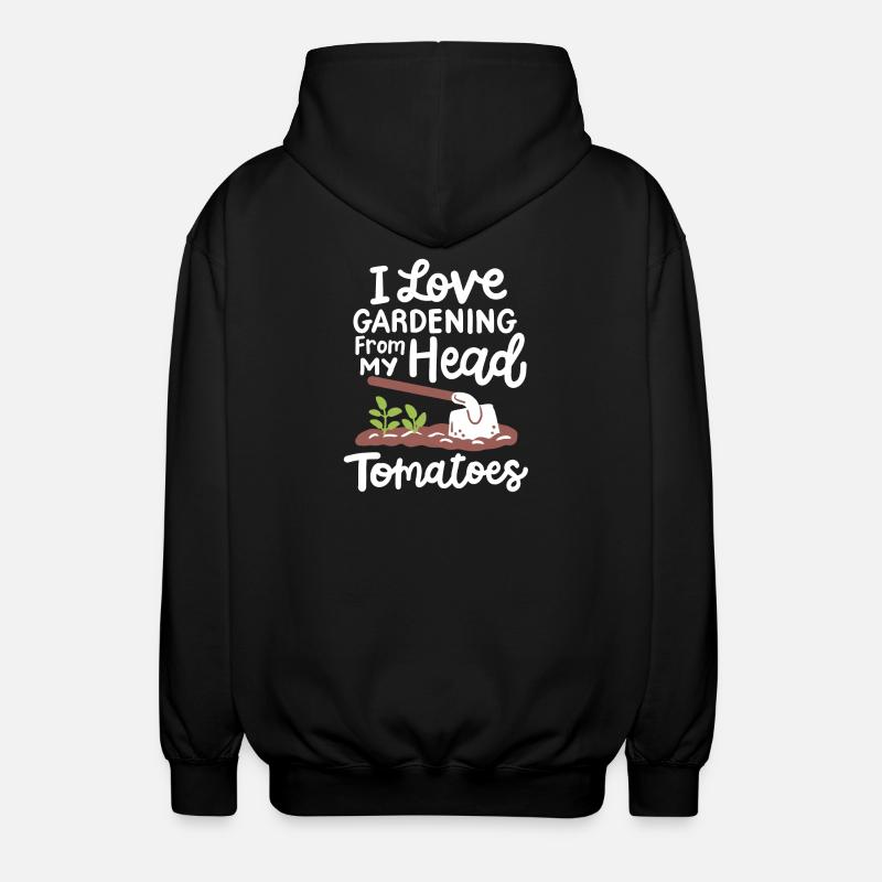 Garten Gartenarbeit - Unisex Kapuzenjacke - Schwarz