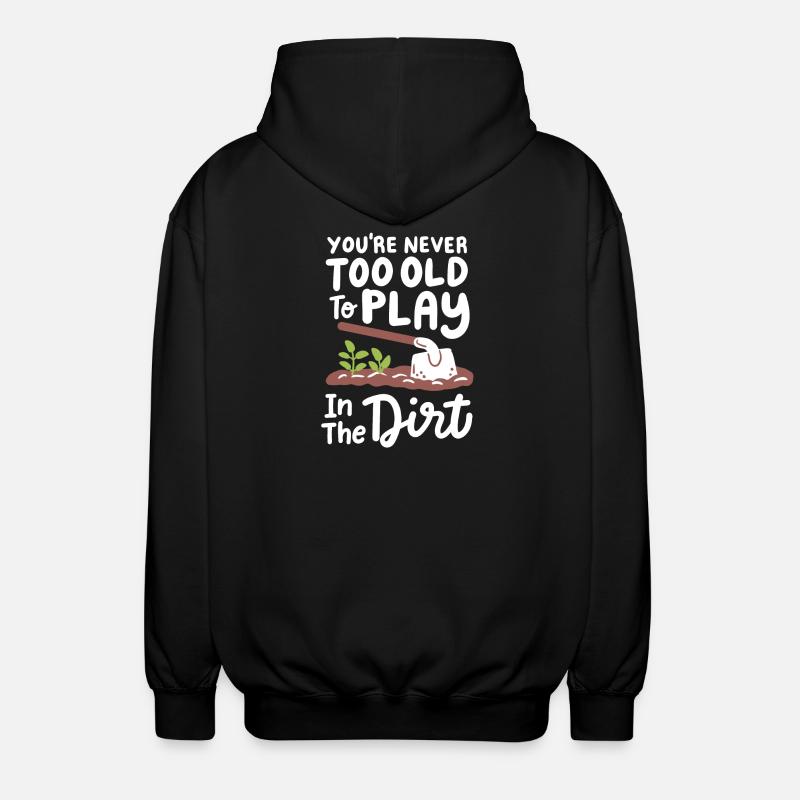 Garten Gartenarbeit - Unisex Kapuzenjacke - Schwarz