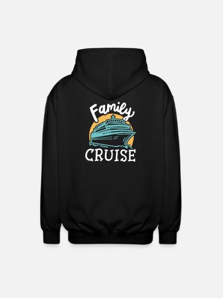 Familien Kreuzfahrt - Unisex Kapuzenjacke - Schwarz