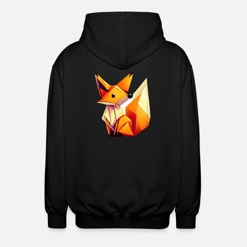 Fox - Unisex Hooded Jacket - black