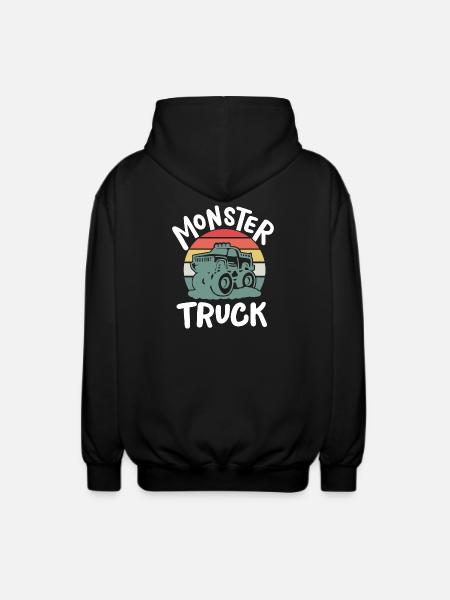 Monster Truck - Unisex Kapuzenjacke - Schwarz