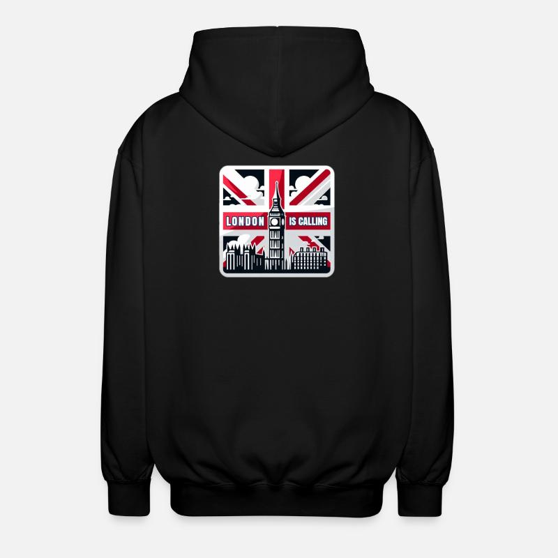Londres vous appelle - Veste à capuche unisexe - noir