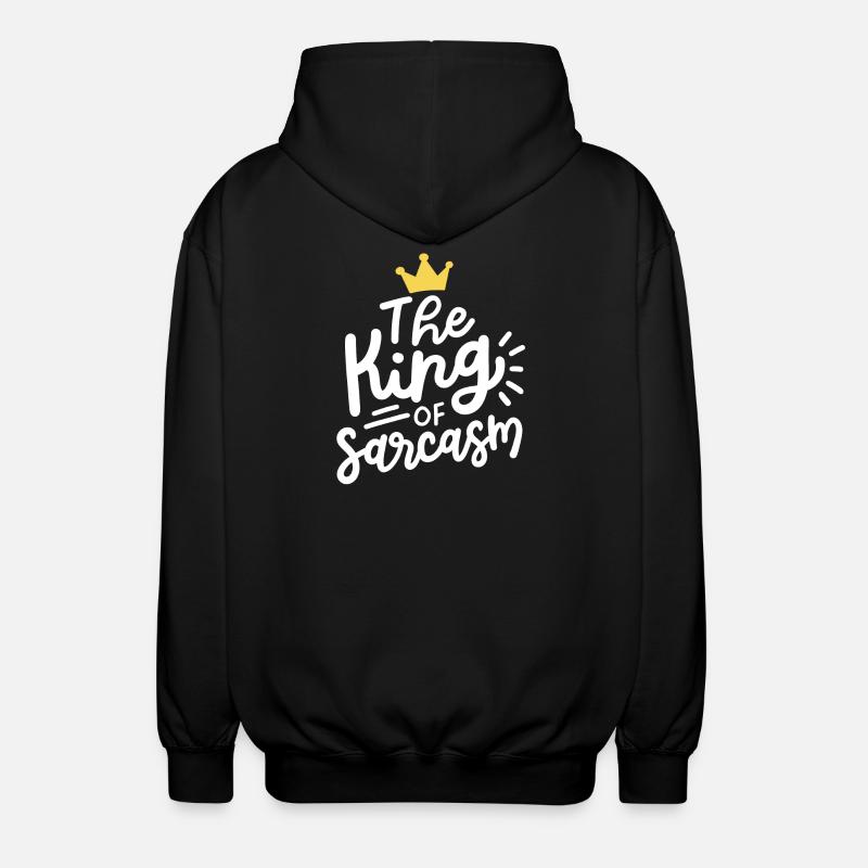 Sarkasmus sarkastisch - Unisex Kapuzenjacke - Schwarz