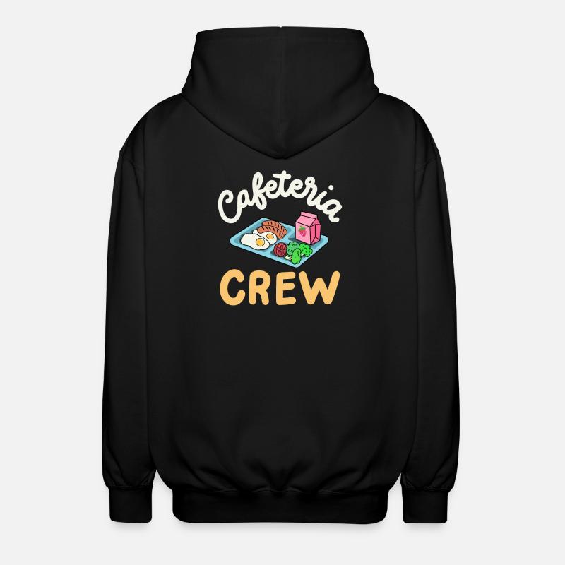 Cafeteria-Crew Schulkantine - Unisex Kapuzenjacke - Schwarz