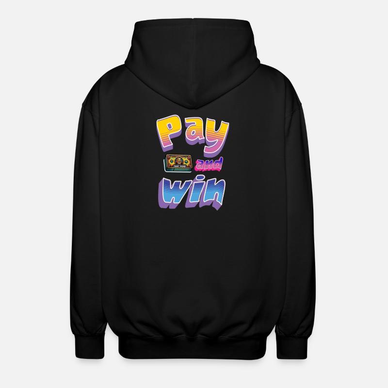 Jouez et gagnez Design rétro - Veste à capuche unisexe - noir