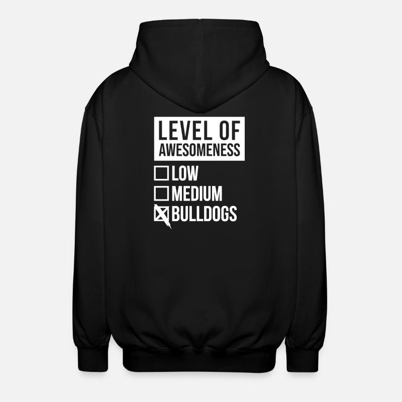 bouledogue - Veste à capuche unisexe - noir