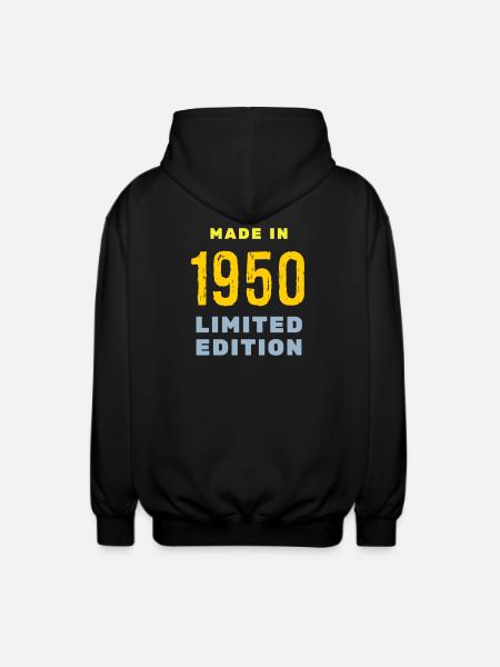 1950 - Unisex Hooded Jacket - black