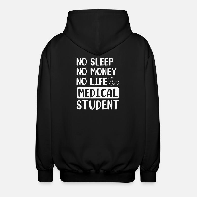 Medizin Student Arzt - Unisex Kapuzenjacke - Schwarz