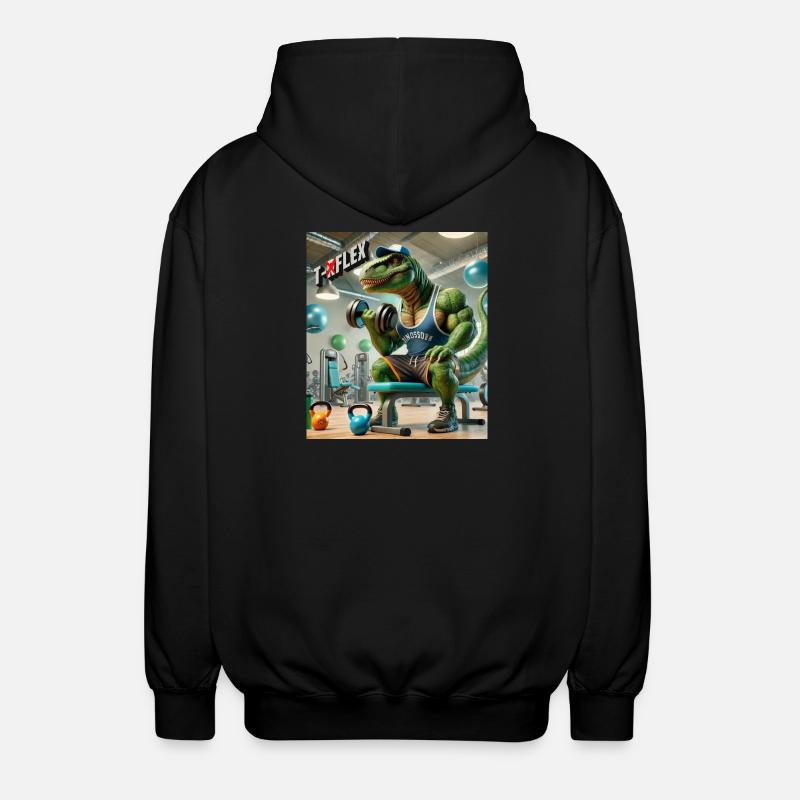 Dino T RFLEX - Unisex Kapuzenjacke - Schwarz