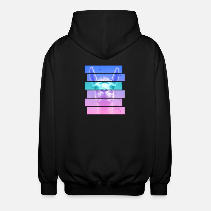Alpaka - Unisex Kapuzenjacke - Schwarz