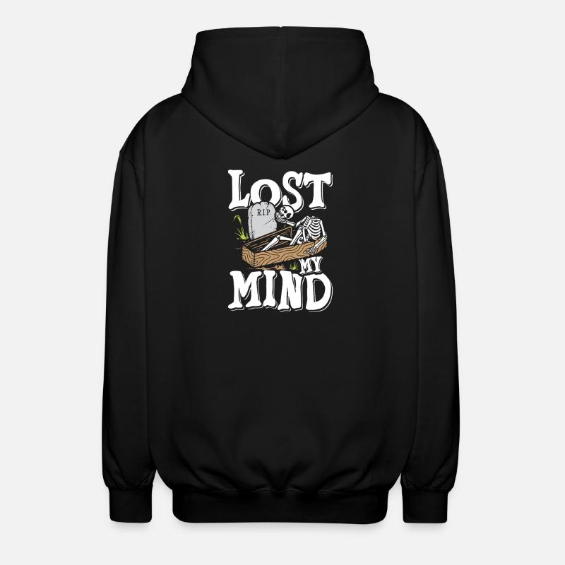 Lost my mind - Unisex Kapuzenjacke - Schwarz
