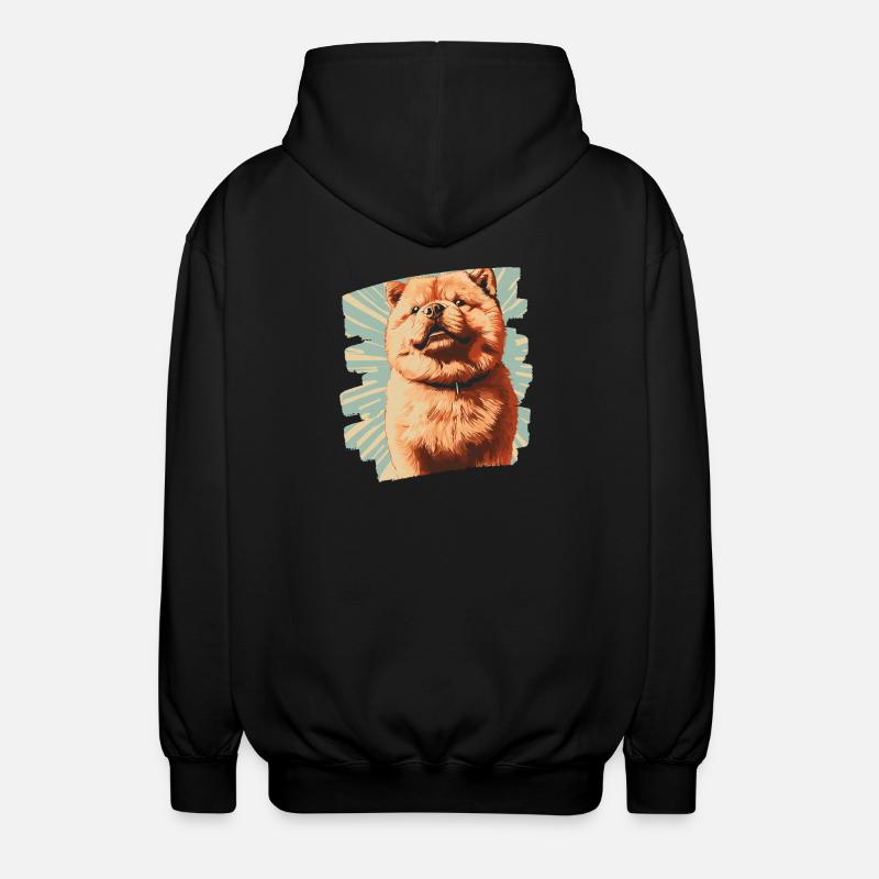 Chow Chow - Unisex Hooded Jacket - black