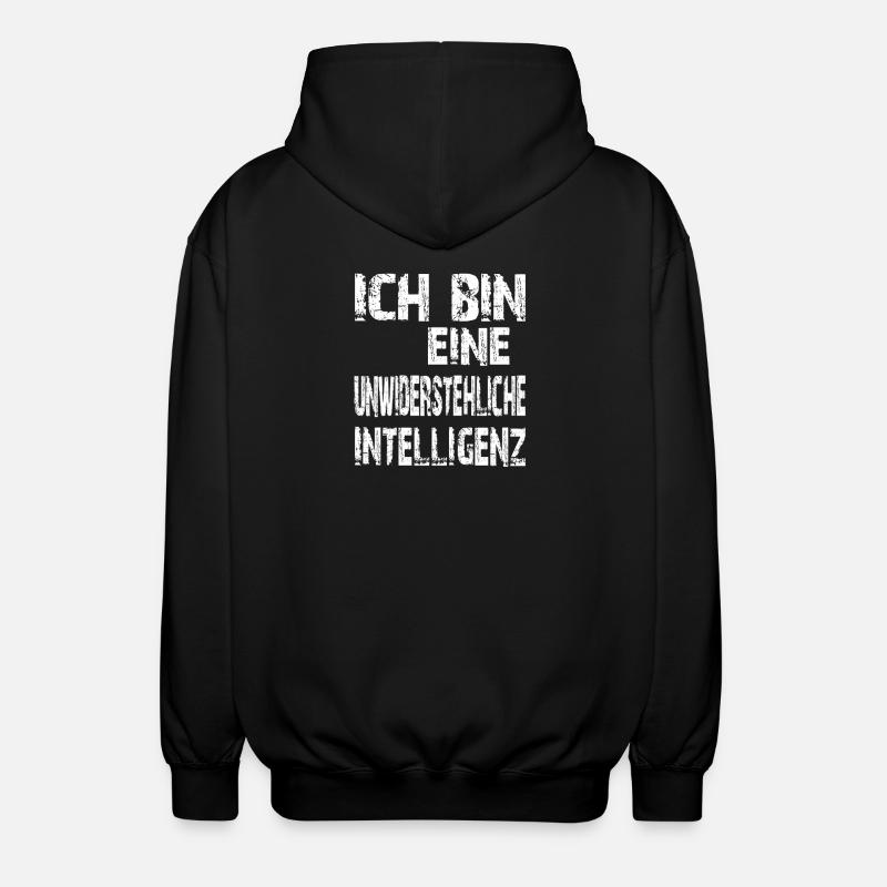 L’IA dit une intelligence irrésistible - Veste à capuche unisexe - noir