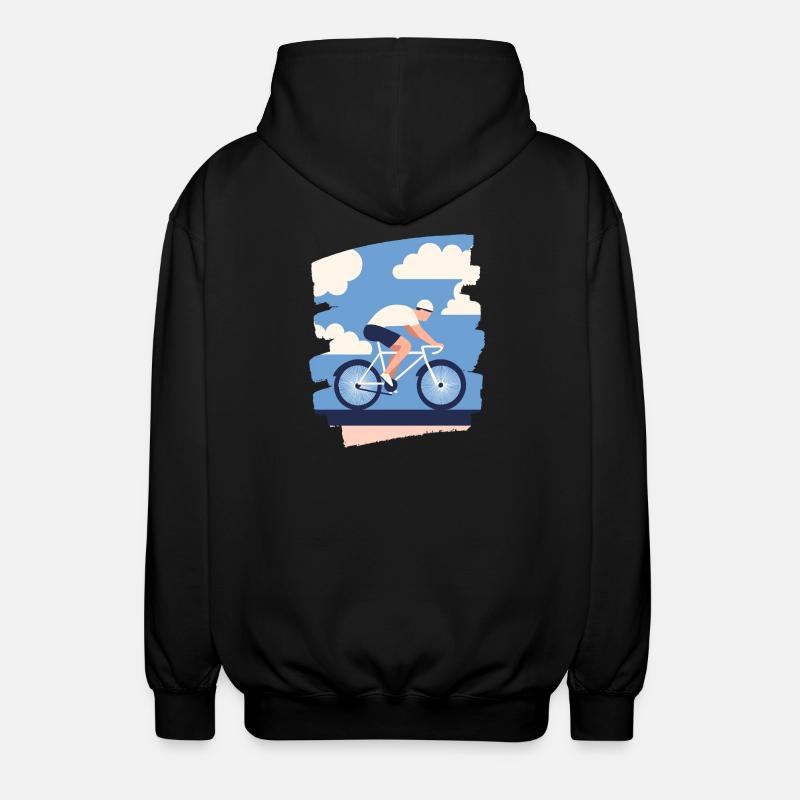 Vélo de route Vélo de route - Veste à capuche unisexe - noir