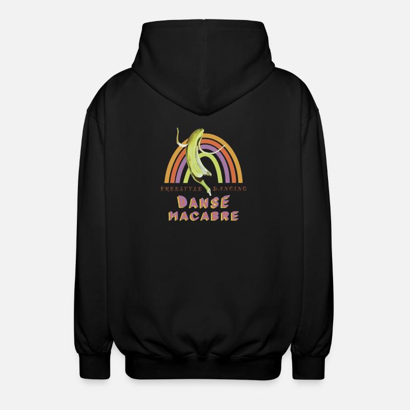Morsom dansende banan - Unisex-hettejakke - svart