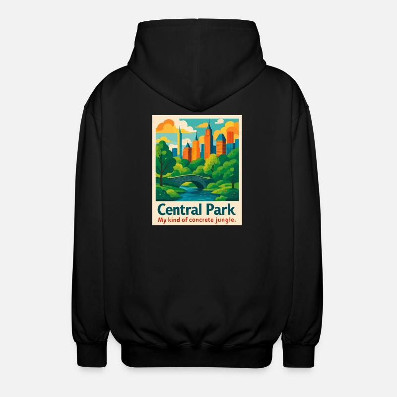 Ambiance de Central Park - Veste à capuche unisexe - noir