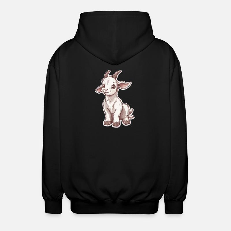 Chèvre - Veste à capuche unisexe - noir