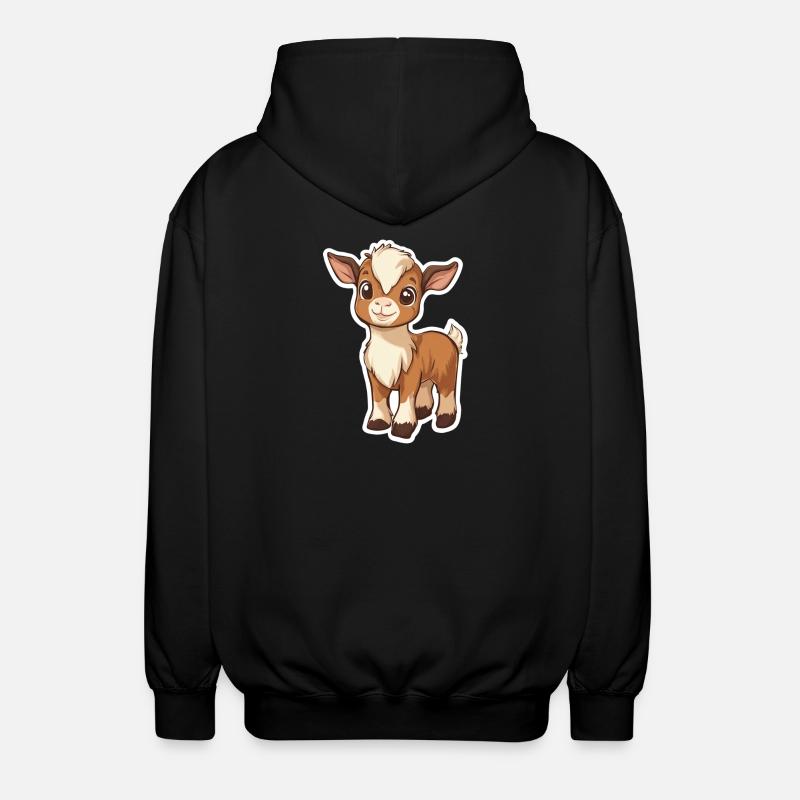 Chèvre - Veste à capuche unisexe - noir