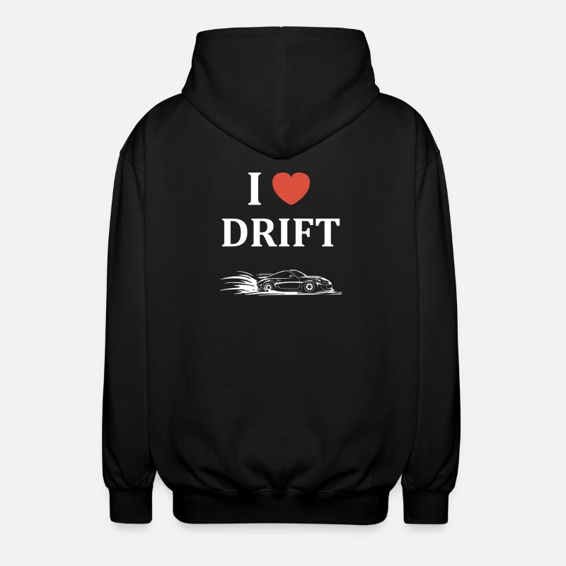 Fun Drift Car Racing - Unisex Hooded Jacket - black