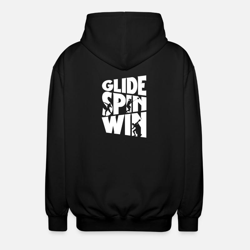 Kugelstoßen Kugelstoß Kugelstoßer Glide Spin Win - Unisex Kapuzenjacke - Schwarz
