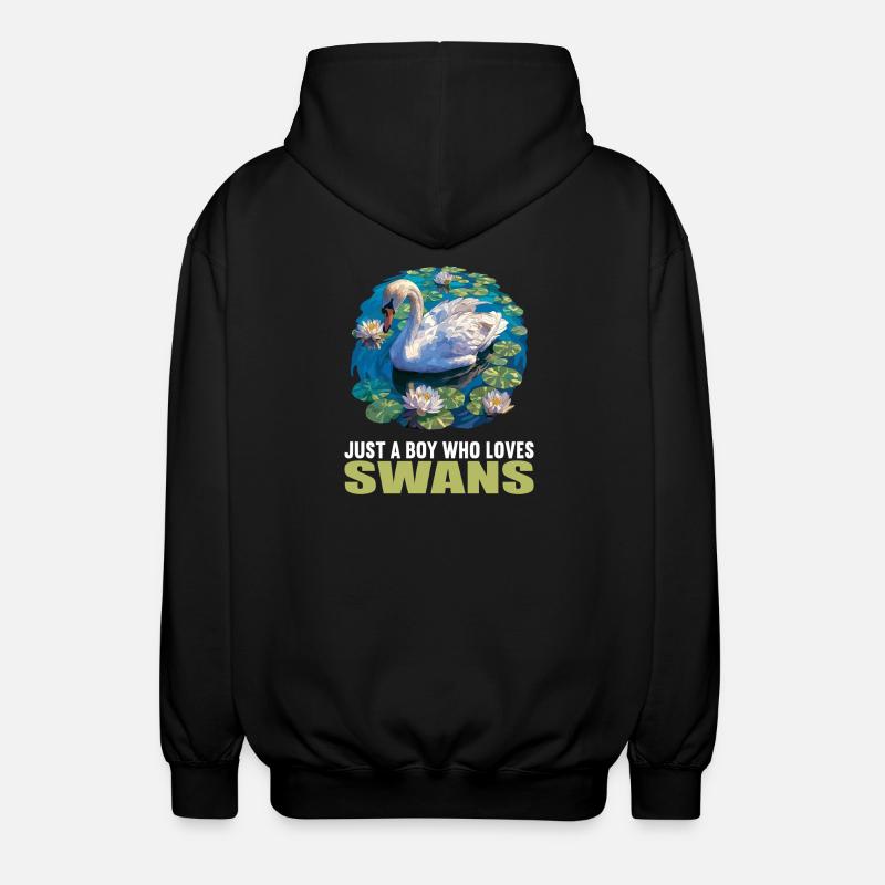Cygnes Cygne - Veste à capuche unisexe - noir