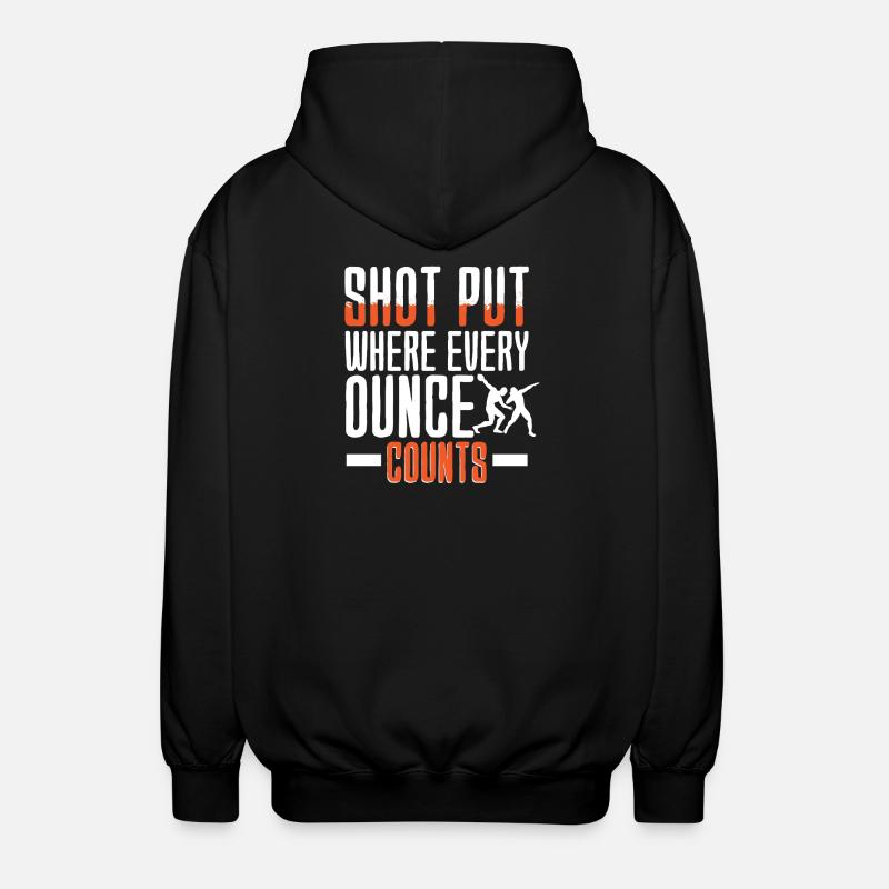 Kugelstoßen Kugelstoß Kugelstoßer - Unisex Kapuzenjacke - Schwarz