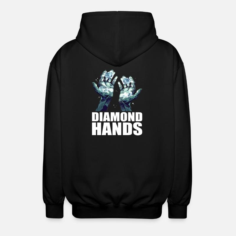 Diamond Hands Trading - Unisex Kapuzenjacke - Schwarz
