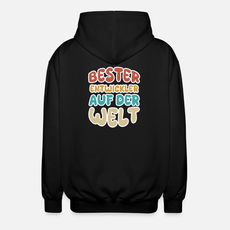 Calling Developer - Unisex Hooded Jacket - black