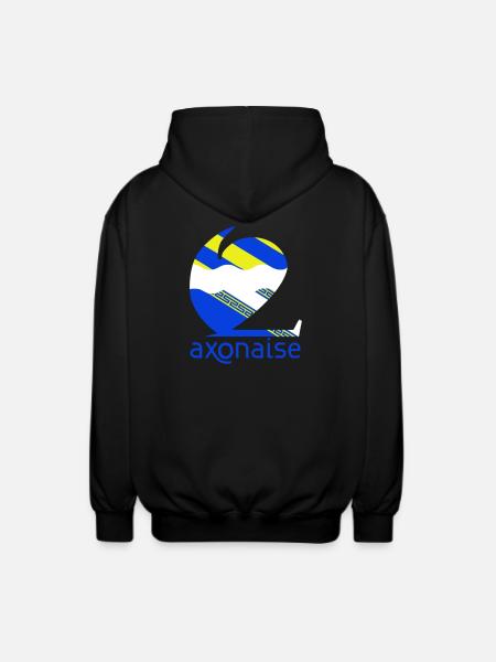 Axonaise - Unisex Kapuzenjacke - Schwarz